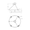 Suspension moderne 4 lumières sphères mates Balance Maytoni Caractéristiques