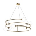 Suspension moderne 6 sphères en verre anneaux spirale Balance Maytoni Réductions