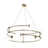 Suspension moderne 6 sphères en verre anneaux spirale Balance Maytoni Réductions