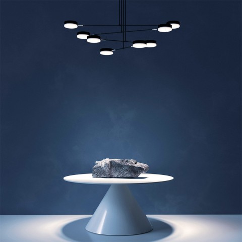 Fad Maytoni, lustre moderne à 8 lampes à LED orientables Promotion
