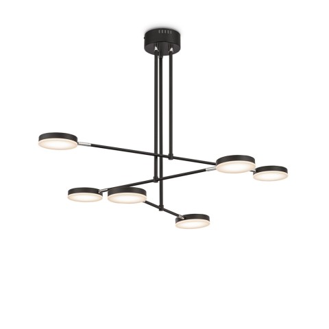 Suspension design moderne 6 lumières LED réglables au plafond Fad Maytoni Promotion