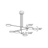 Suspension design moderne 6 lumières LED réglables au plafond Fad Maytoni Remises