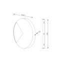 Applique murale intérieure LED ronde Ø 18 cm Jupiter Maytoni Remises