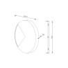 Applique murale intérieure LED ronde Ø 18 cm Jupiter Maytoni Remises