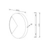 Applique murale ronde Ø 25cm lampe LED Jupiter Maytoni Remises