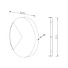 Applique murale LED design rond Ø 38cm Jupiter Maytoni Remises