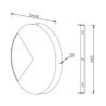Applique murale ronde Ø 45 cm LED aluminium Jupiter Maytoni Remises