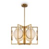 Suspension salon 6 lumières en métal doré Marbre Maytoni Vente