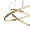 Suspension LED moderne à 2 anneaux pour salon Rim Maytoni Remises