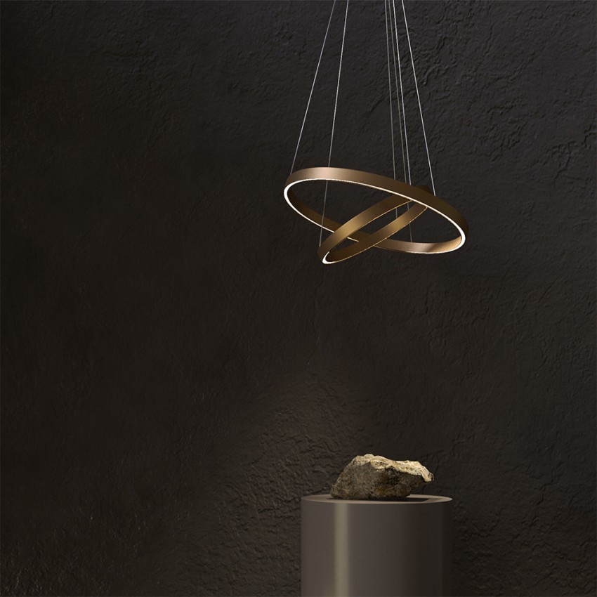 Suspension LED moderne à 2 anneaux pour salon Rim Maytoni Promotion Suspension LED moderne à 2 anneaux pour salon Rim Maytoni Promotion