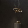 Suspension LED moderne à 2 anneaux pour salon Rim Maytoni Promotion