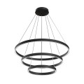 Suspension LED noire 3 anneaux réglables Rim Maytoni Promotion