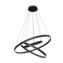 Suspension LED noire 3 anneaux réglables Rim Maytoni Offre