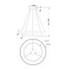 Plafonnier noir moderne réglable 2 anneaux LED Rim Maytoni Réductions