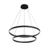 Plafonnier noir moderne réglable 2 anneaux LED Rim Maytoni Vente