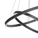 Plafonnier noir moderne réglable 2 anneaux LED Rim Maytoni Remises