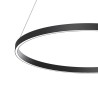 Suspension LED cercle noir Ø 80 cm Rim Maytoni Vente