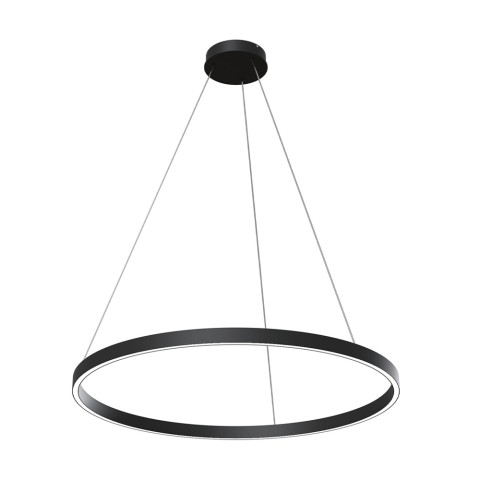 Lampe pendante à LED noir cercle Ø 80cm Rim Maytoni Promotion