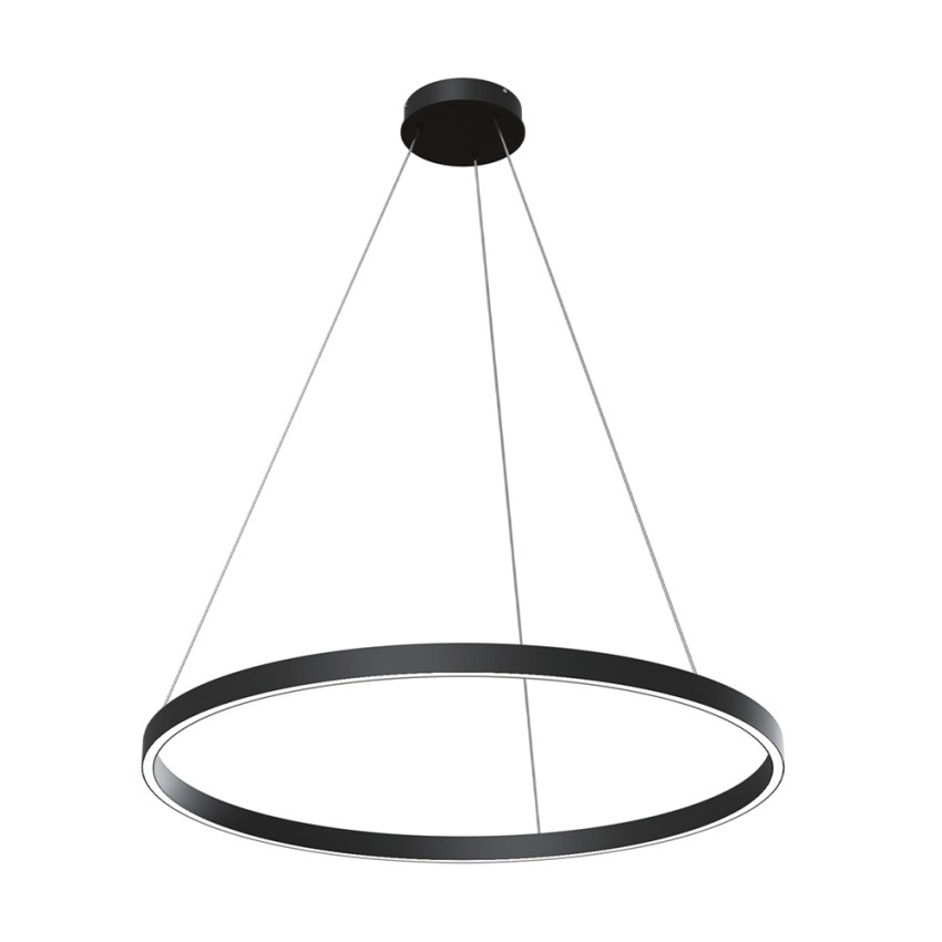 Suspension LED cercle noir Ø 80 cm Rim Maytoni Promotion