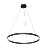 Suspension LED cercle noir Ø 80 cm Rim Maytoni Promotion