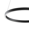 Lustre de plafond circulaire noir Ø 60cm lumière LED moderne Rim Maytoni Vente