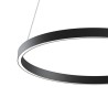 Suspension plafond cercle noir Ø 60 cm LED moderne Rim Maytoni Vente