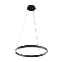 Suspension plafond cercle noir Ø 60 cm LED moderne Rim Maytoni Promotion