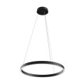 Suspension plafond cercle noir Ø 60 cm LED moderne Rim Maytoni Promotion