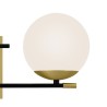 Applique murale noir et doré 2 globes blancs Nostalgia Maytoni Sx Vente