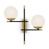 Applique murale noir et doré 2 globes blancs Nostalgia Maytoni Sx Promotion
