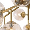 Plafonnier plafond salon sphères en verre métal doré Dallas Maytoni Remises