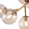 Plafonnier en métal doré avec sphères en verre Dallas Maytoni Remises
