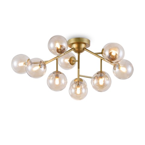 Plafonnier en métal doré avec sphères en verre Dallas Maytoni Promotion
