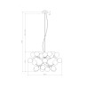 Suspension moderne design sphères en verre chromé Dallas Maytoni Catalogue