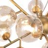Suspension plafond dorée sphères en verre ambre Dallas Maytoni Réductions
