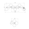 Applique murale design chromé boules en verre Dallas Maytoni Vente