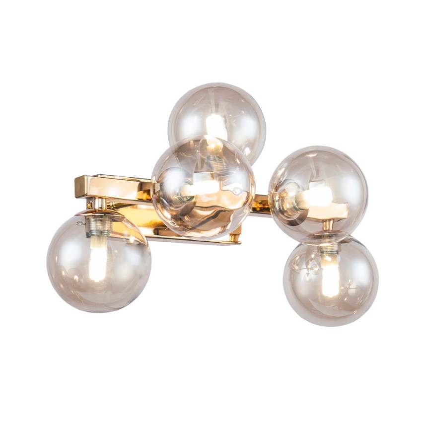 Applique classique dorée à boules en verre Dallas Maytoni Promotion Applique classique dorée à boules en verre Dallas Maytoni Promotion