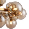 Lustre à suspension 25 boules dorées style moderne Dallas Maytoni Catalogue