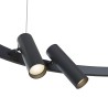 Suspension noire à spots LED réglables Satellite Maytoni Vente