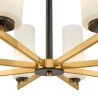 Lustre en laiton style chandelier plafond moderne 8 lumières Fortano Maytoni Remises
