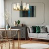 Lustre en laiton style chandelier plafond moderne 8 lumières Fortano Maytoni Promotion
