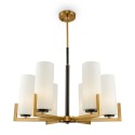 Lustre moderne en laiton 6 lumières de plafond Fortano Maytoni Promotion