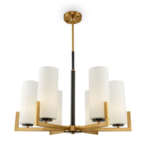 Lustre moderne en laiton 6 lumières de plafond Fortano Maytoni Promotion