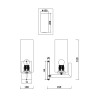 Applique murale en laiton style classique verre blanc Fortano Maytoni Réductions