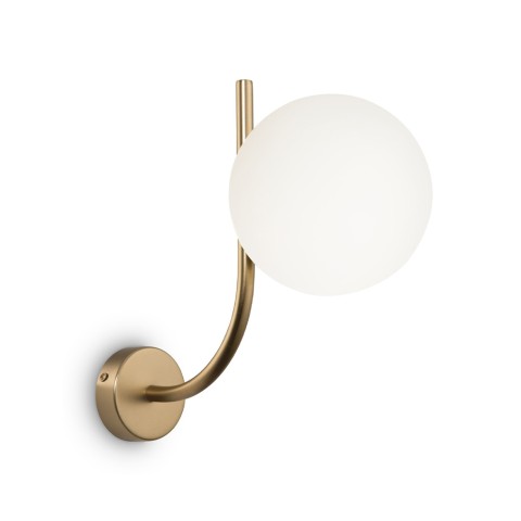 Applique murale bras en laiton boule blanche mate Vesper Maytoni Promotion