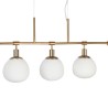 Suspension moderne boules en verre blanc Erich Maytoni Dimensions
