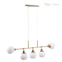Suspension moderne boules en verre blanc Erich Maytoni Vente