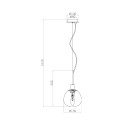 Suspension sphérique verre blanc plafond cuisine salon Erich Maytoni Remises