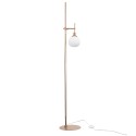 Lampe à poser dorée abat-jour sphérique blanc Erich Maytoni Promotion