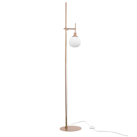 Lampe à poser dorée abat-jour sphérique blanc Erich Maytoni Promotion